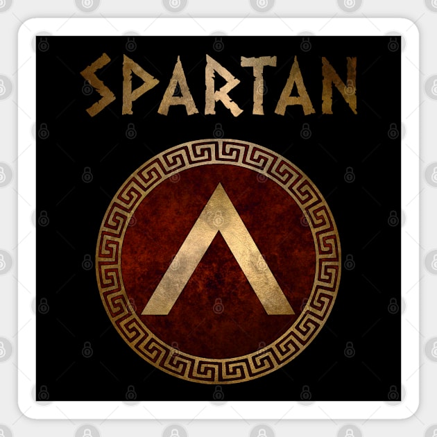 Spartan Shield Lambda Ancient Lacedaemonian Symbol of Sparta Magnet by AgemaApparel